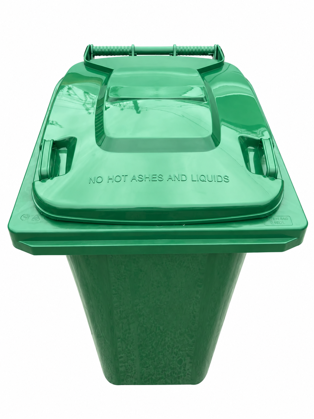 Basurero Verde de 240 Litros con Tapa y Ruedas
