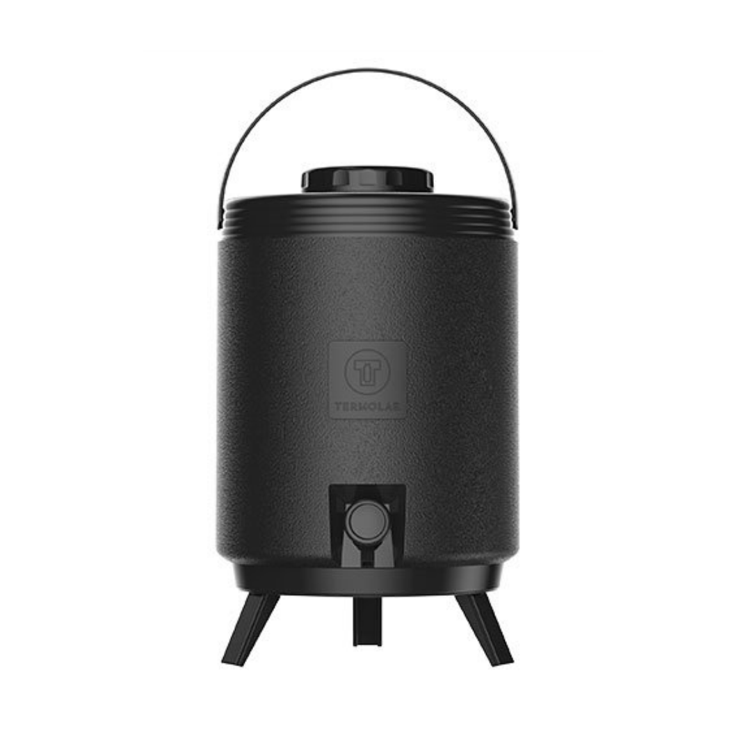 Termo Termolar Maxitermo 12 Litros Negro con Llave y Patas Retráctiles