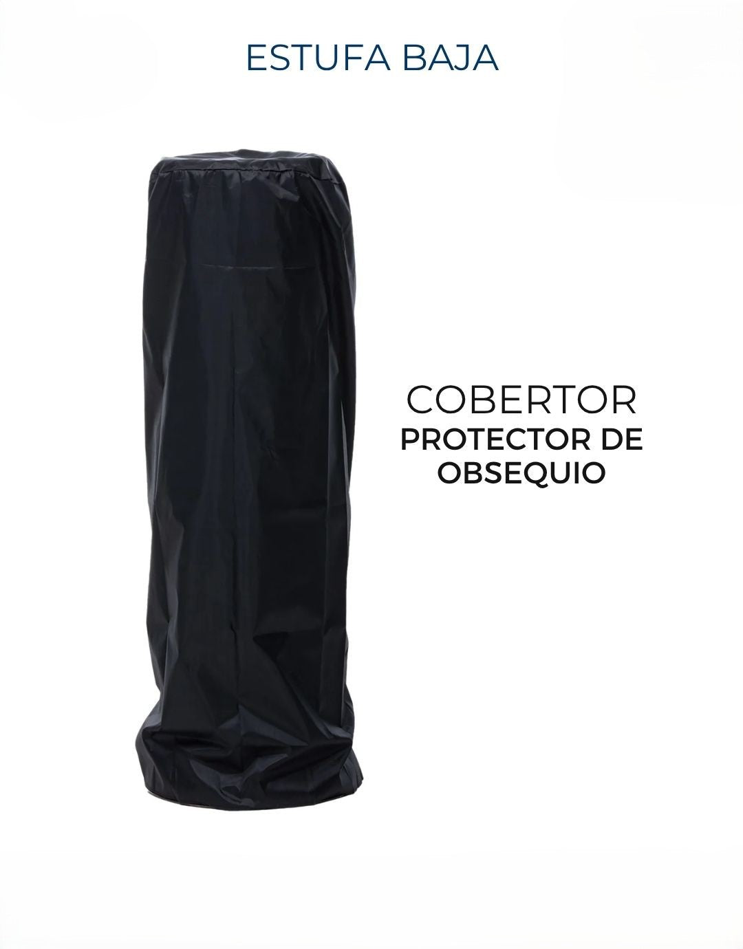 Estufa De Patio Baja Negro Certificada