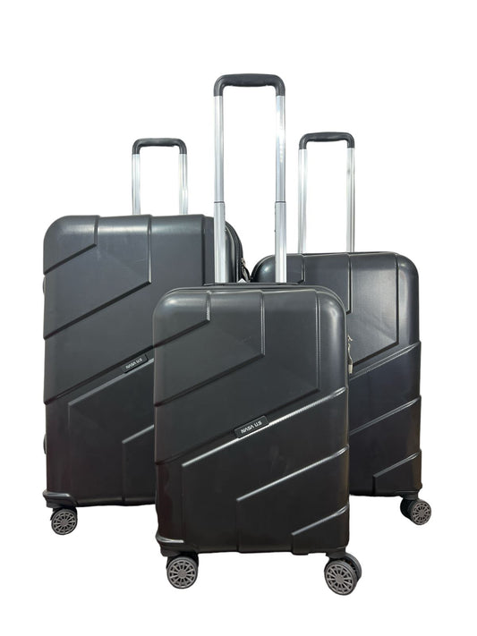 Set de Maletas Nasa Us Luggage Negro 10, 18, 23 KG