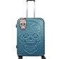 MALETA MEDIANA M (18 KG) OX Catrina Azul Metalico