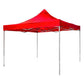 Toldo Lona Cubre 3x3 Rojo – Impermeable y Estructura de Fierro Negro