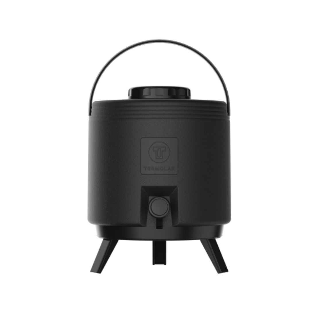 Termo Termolar Maxitermo 8 Litros Negro con Llave y Patas Retráctiles