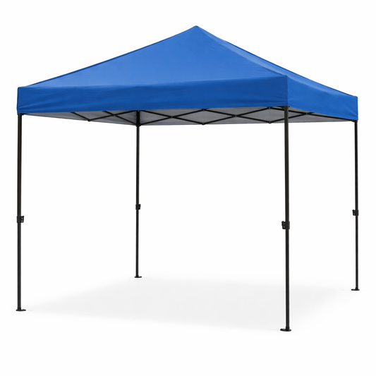 Toldo Lona Cubre 3x3 Azul – Filtro UV y Estructura de Fierro Negro