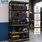Estante Metálico 180x90x40 Negro 500 Kg | Rack Organizador Multiuso para Bodega, Hogar y Oficina