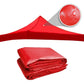 Toldo Lona Cubre 3x3 Rojo – Impermeable y Estructura de Fierro Negro