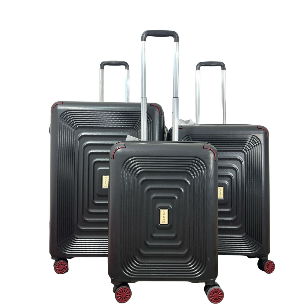 Set de Maletas Nasa Us Ring Negro 10, 18, 23 KG