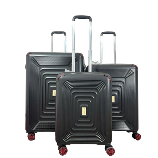 Set de Maletas Nasa Us Ring Negro 10, 18, 23 KG