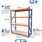 Estante Industrial Metálico 200x200x60cm para 800kg – Almacenaje Robusto y Seguro