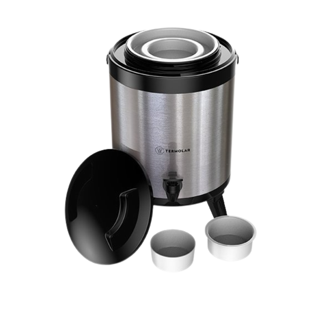 Termo Termolar Maxitermo Inox 8 Litros con Llave Dispensadora
