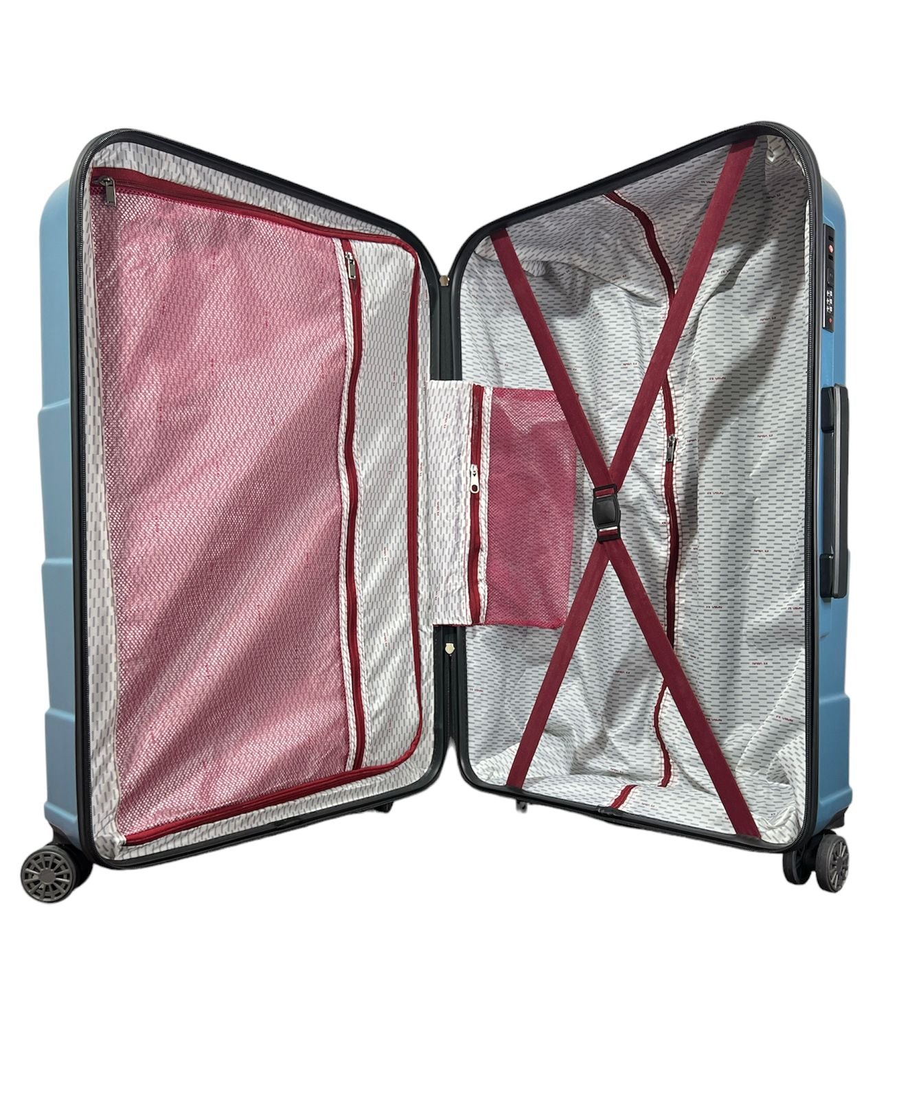 Set de Maletas Nasa Us Luggage Azul Metálico 10, 18, 23 KG