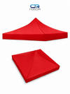 Lona de Repuesto para Toldo 3x3 m Roja Impermeable PVC | FCASTRO