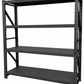 Estante Industrial Metálico Negro 200x200x60 cm 800 Kg