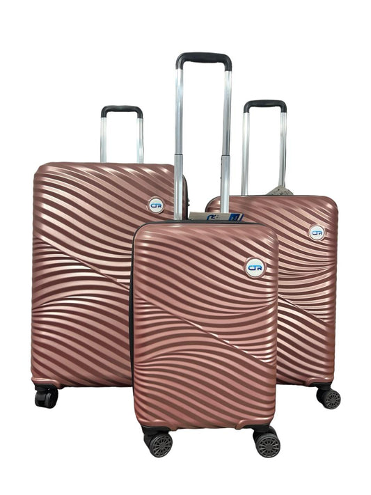 SET MALETAS MODELO SAHARA Rosa Gold 10, 18, 23 KG