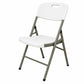 Pack Mesa Plegable Blanca 180 cm + 8 Sillas Reforzadas 200 kg