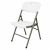 Silla Plegable Plástica Reforzada 200 kg Blanca para Eventos