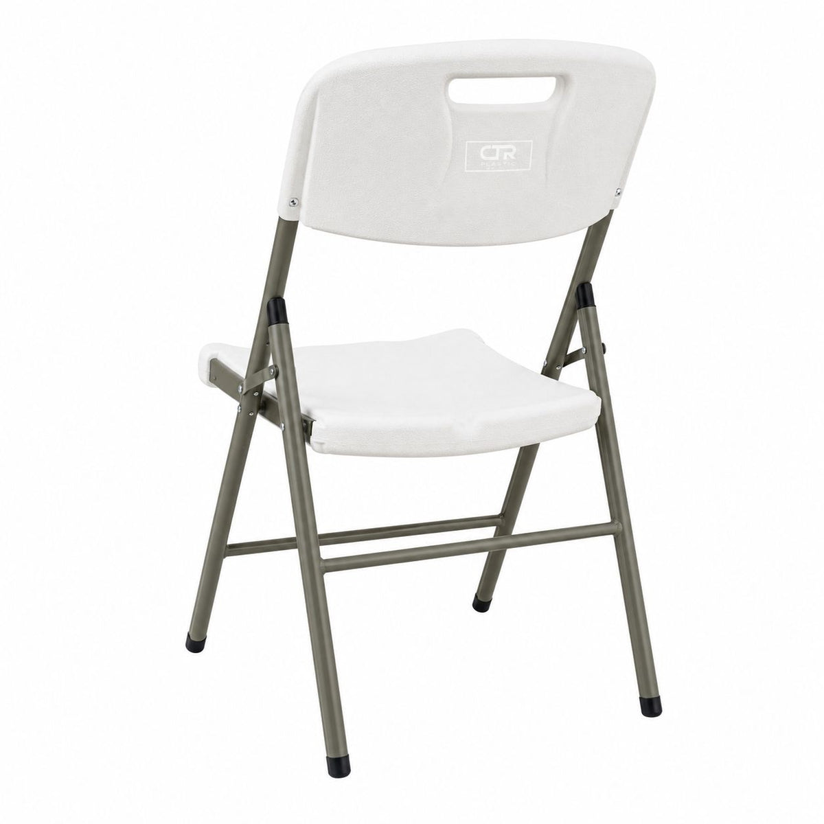 Silla Plegable Plástica Reforzada 200 kg Blanca para Eventos