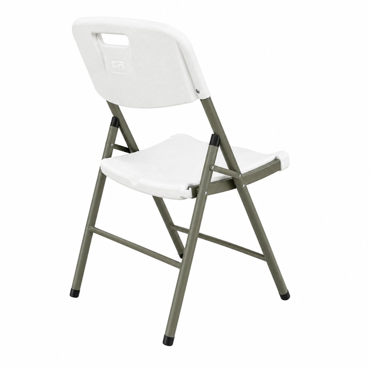 Silla Plegable Plástica Reforzada 200 kg Blanca para Eventos