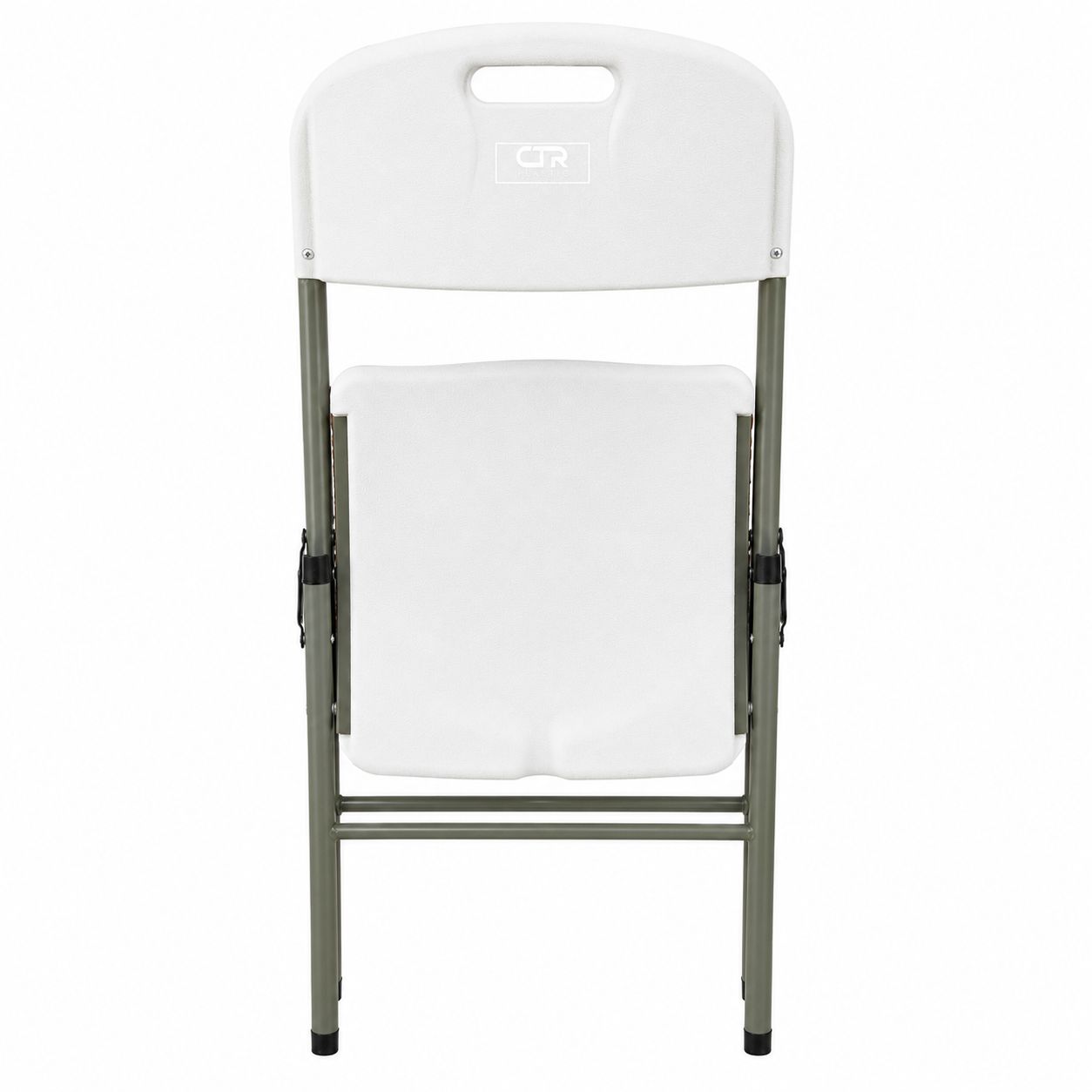 Silla Plegable Plástica Reforzada 200 kg Blanca para Eventos