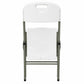 Pack Mesa Plegable Blanca 180 cm + 8 Sillas Reforzadas 200 kg
