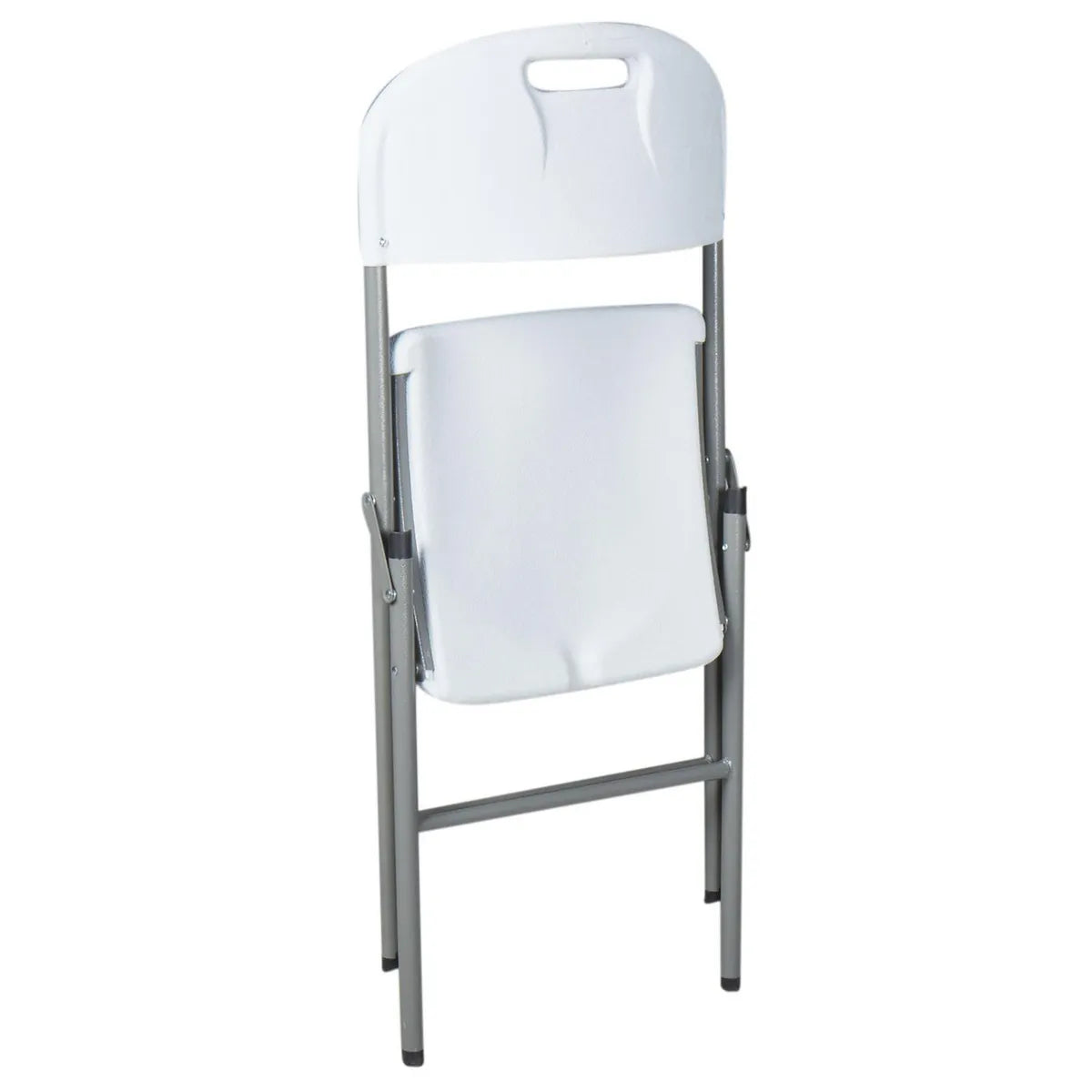Silla Plegable Plástica Reforzada 200 kg Blanca | Silla para Eventos, Banquetería y Exterior