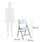 Silla Plegable Plástica Reforzada 200 kg Blanca | Silla para Eventos, Banquetería y Exterior