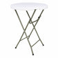 Mesa Cóctel Plegable Alta de 80 × 110 cm